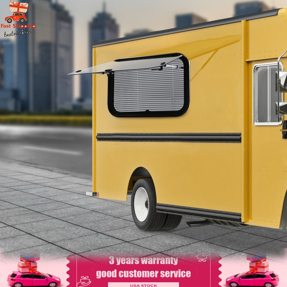 RV Push Out Window Exit Window Trailers Vans Trucks Rectangular Venting Window