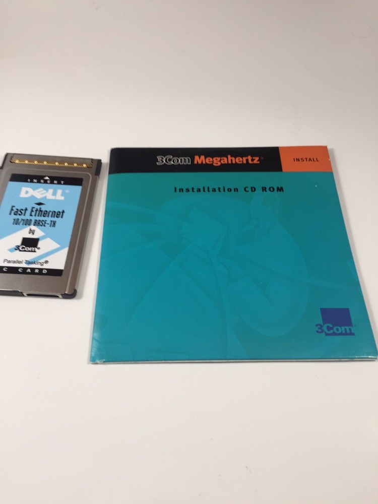 Dell 3Com 10/100 LAN CardBus Ethernet PC Card with CD