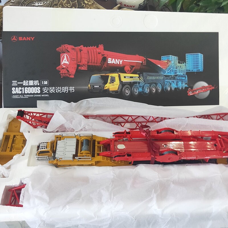 1: 50 SAC16000S All Ground Engineering Crane Alloy Model