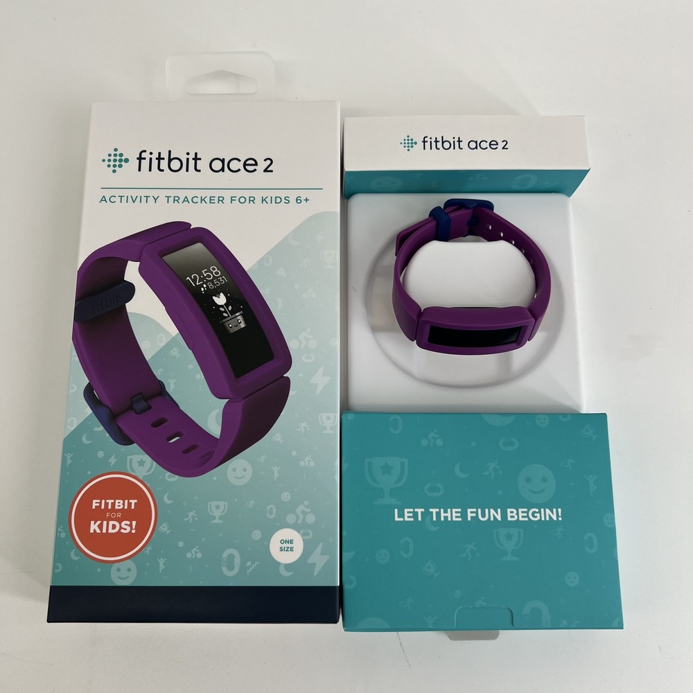 NEW Fitbit Ace 2 Activity Tracker for Kids Grape/Blue & Watermelon/Teal