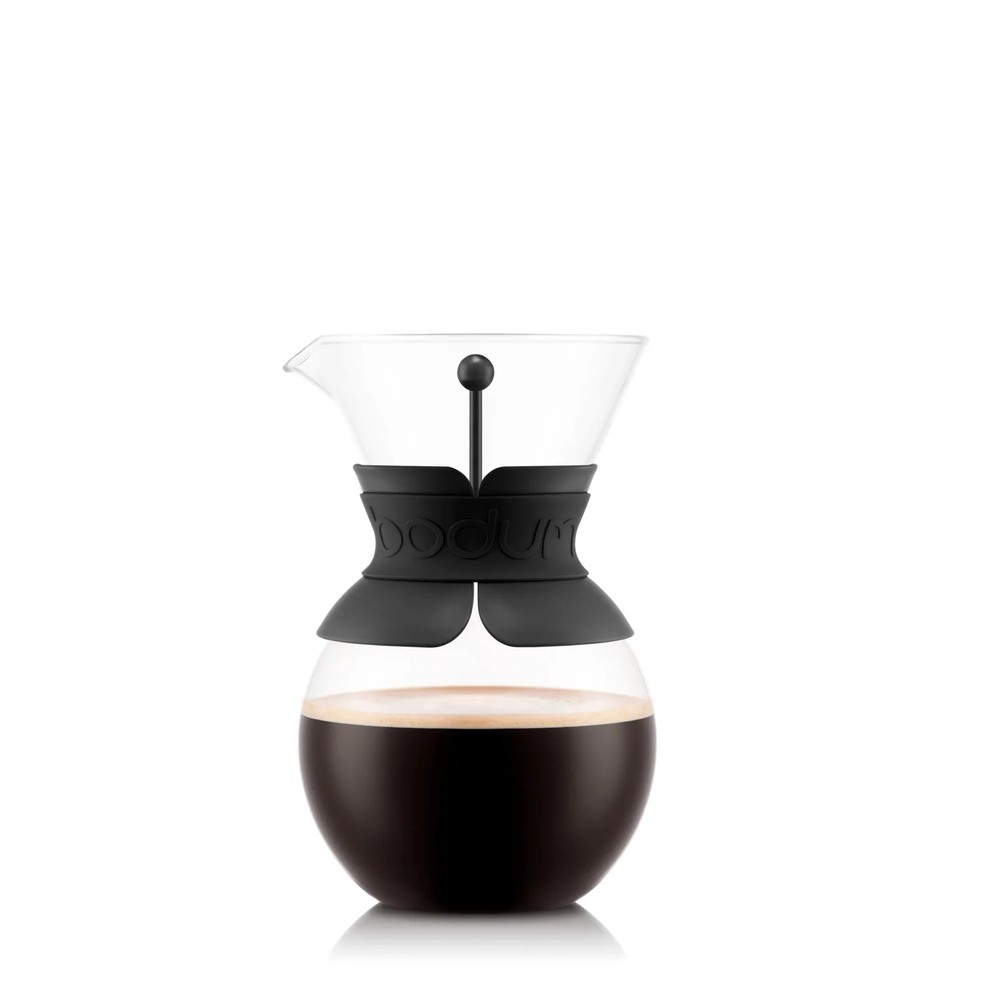 Bodum Pour-Over Coffee Maker with Permanent Filter, 34 oz, Black, New