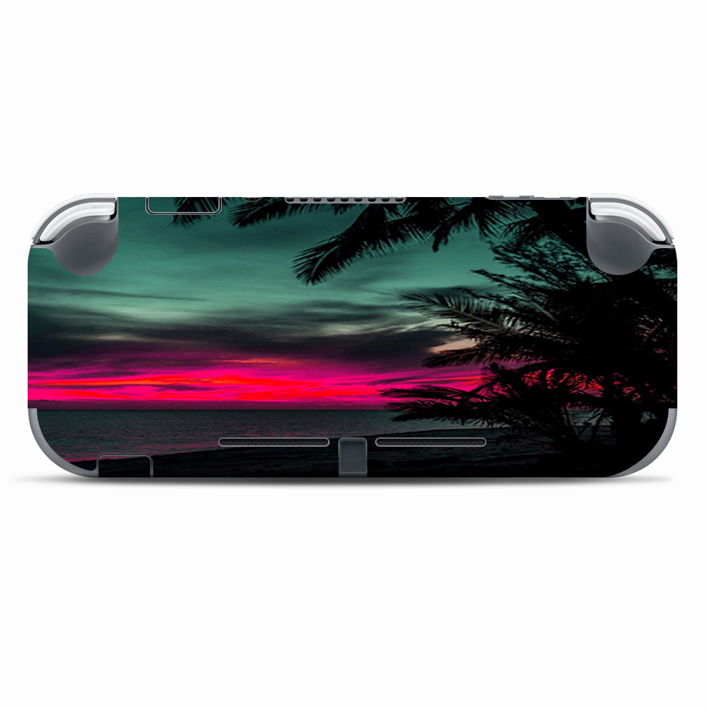 Skins Decals wrap for Nintendo Switch Lite - Ocean sunset Pink sky