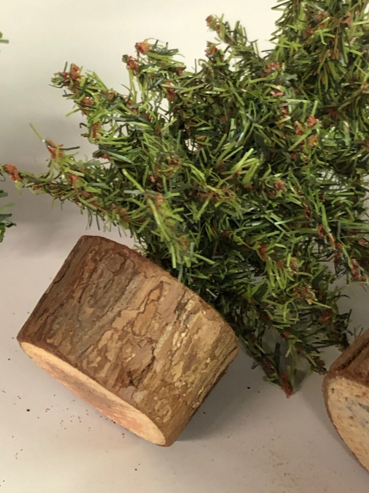 3-unbranded 9 & 5" Christmas trees (238)