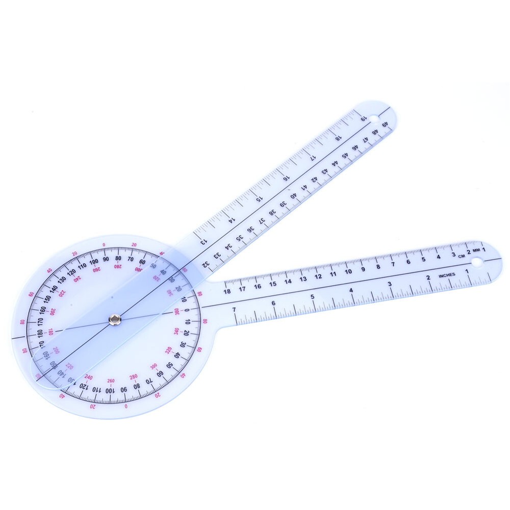 5Pcs 6/8/10inch Protractor Angle Ruler Spinal Goniometer