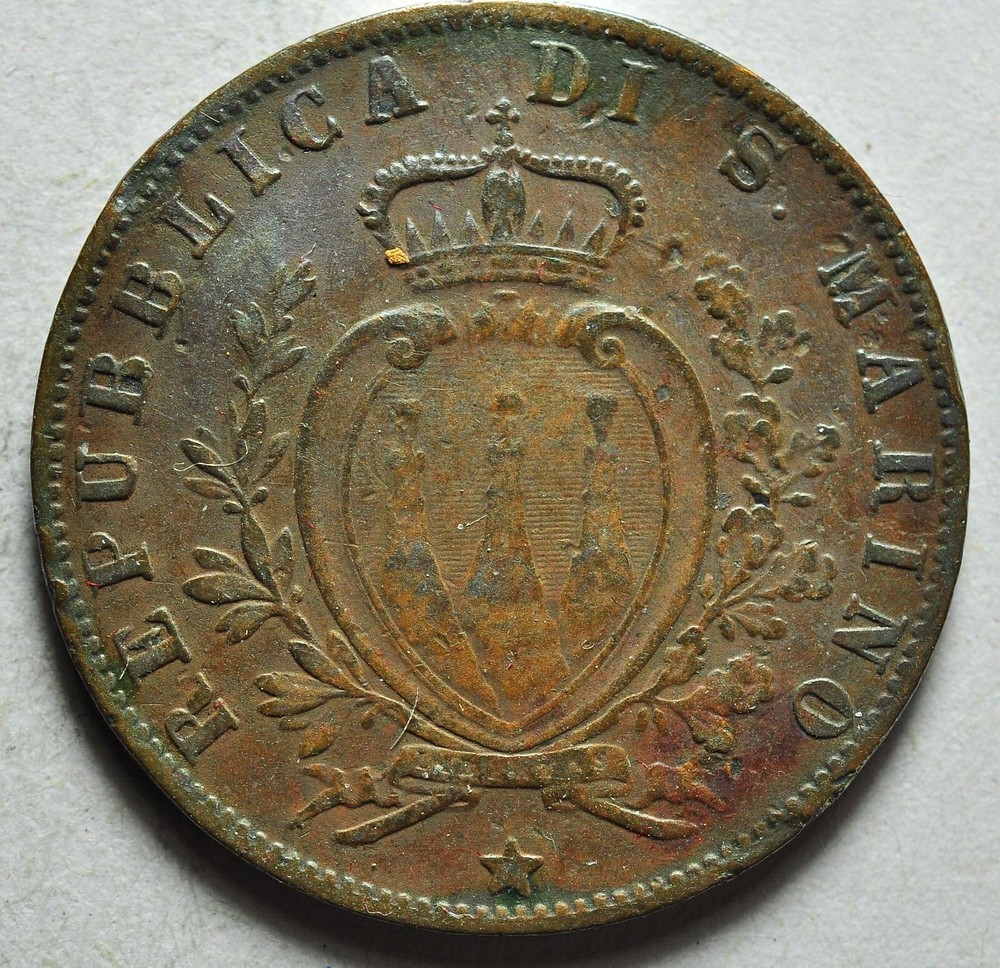 5 Cents 1894 San Marino