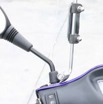 Scooter Windshield 3 millimeters Clear Plastic Acrylic comes with mounting