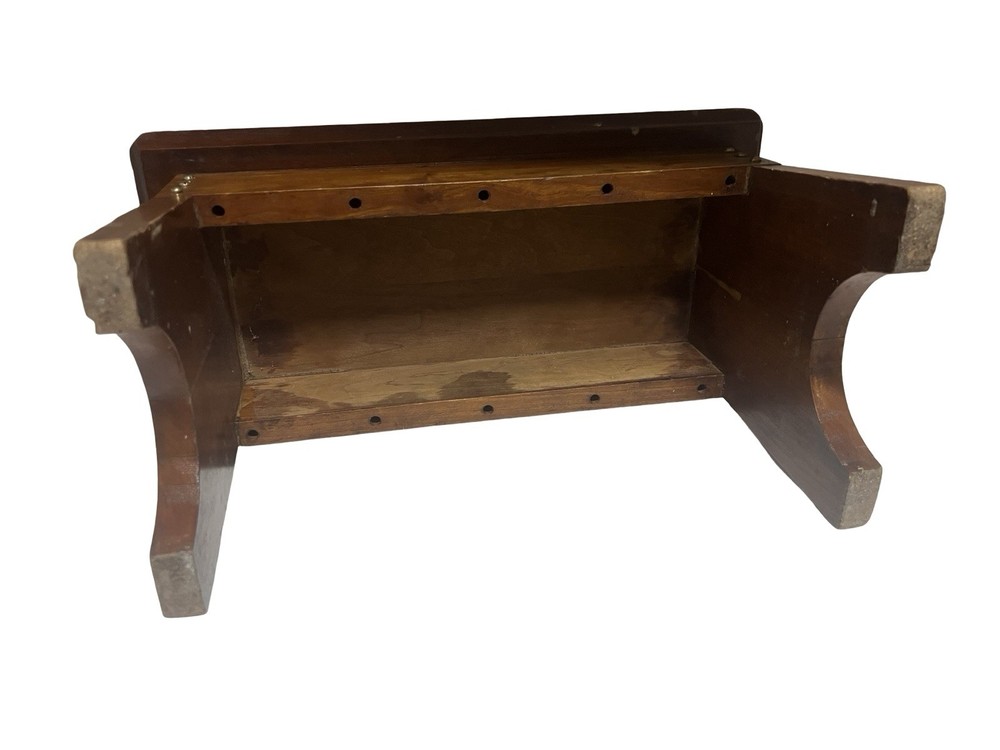 Vintage Primitive Rustic Cottagecore Decor Small Heavy Wood Step Stool