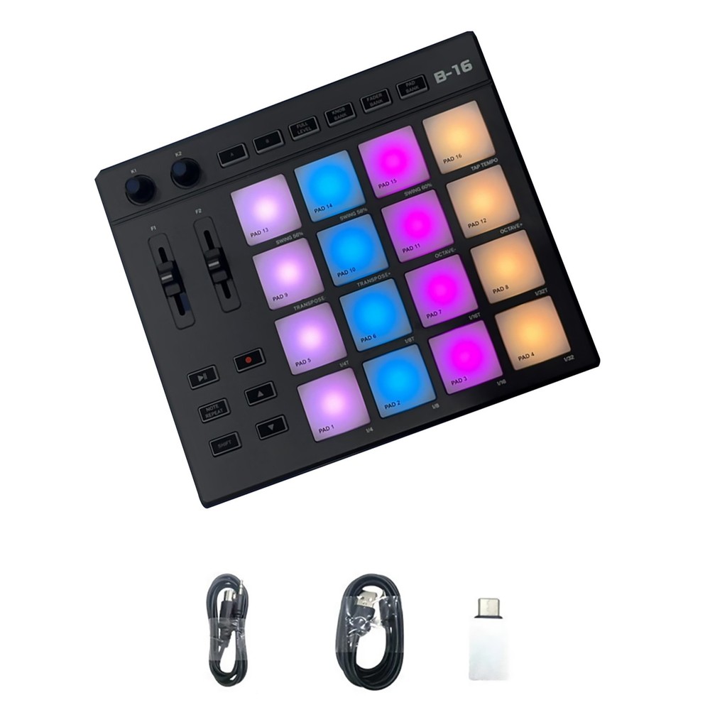 Professional MIDI Pad Controller Beat Maker Machine For Finger Drumming Music