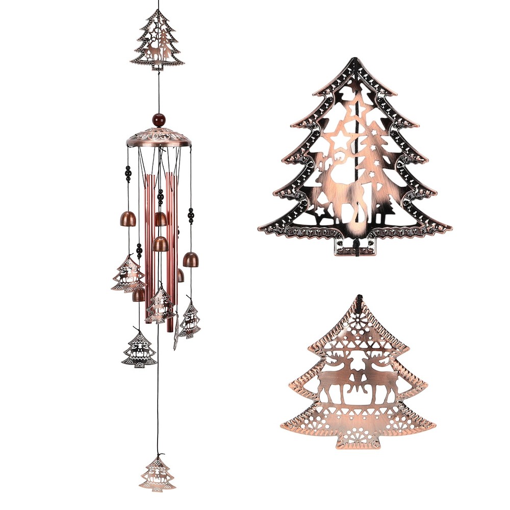 Wind Chimes for Outside, 35inch Christmas Tree-Windchimes,