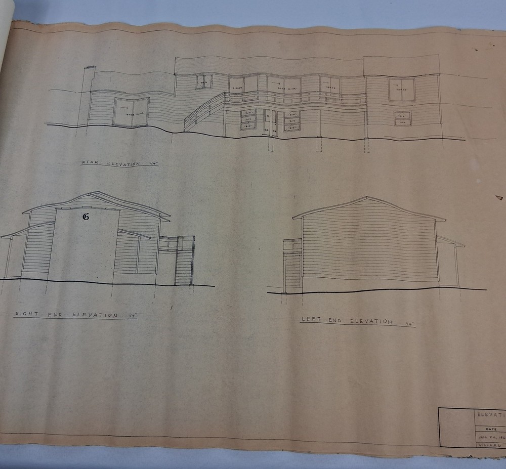 Mid Century Original 1969 Architectural Blueprints Drawings