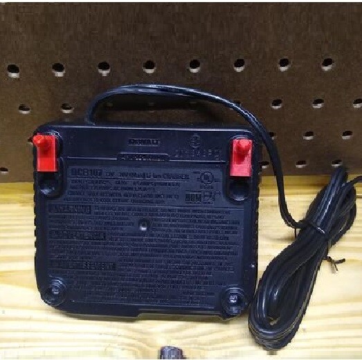DeWalt battery charger peg board hook wall mount holder mount 3d printed
