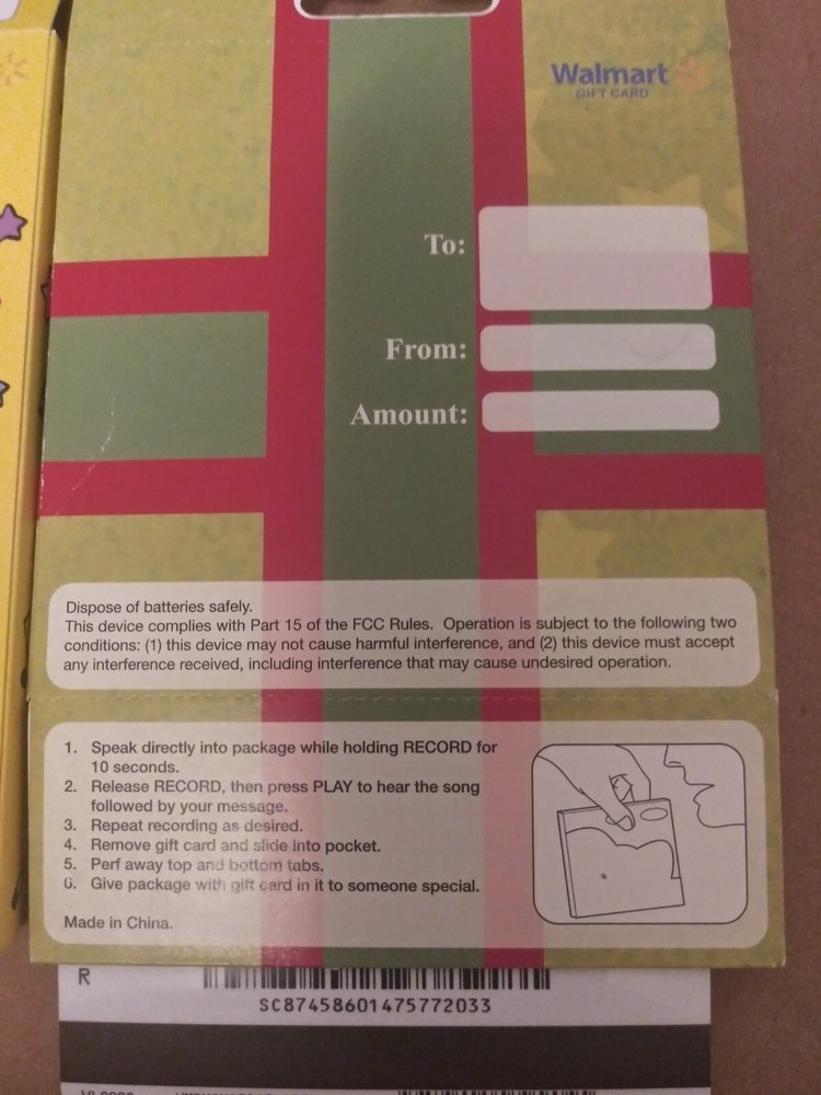 Transformers, Snoopy & Personal Message Walmart Unused Gift Cards - No Value