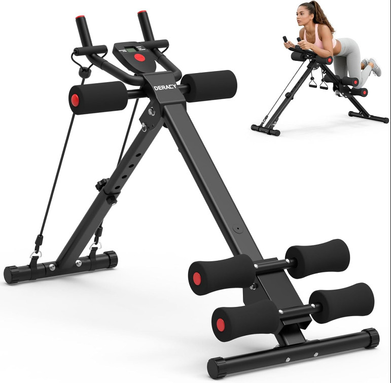 New Adjustable Ab Workout Machine, Foldable Trainer 440LBS