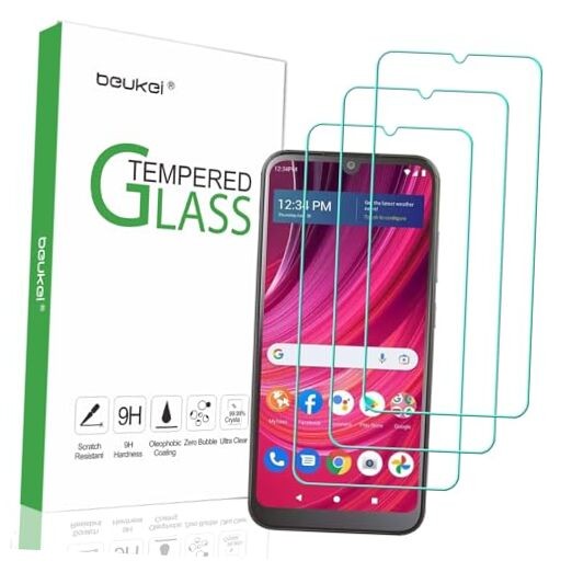(3 Pack) Compatible for BLU View 4 (B135DL) Screen Protector Tempered