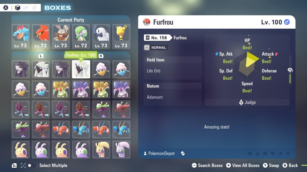 6IV Shiny Furfrou Pokemon Legends ZA *SAME DAY*