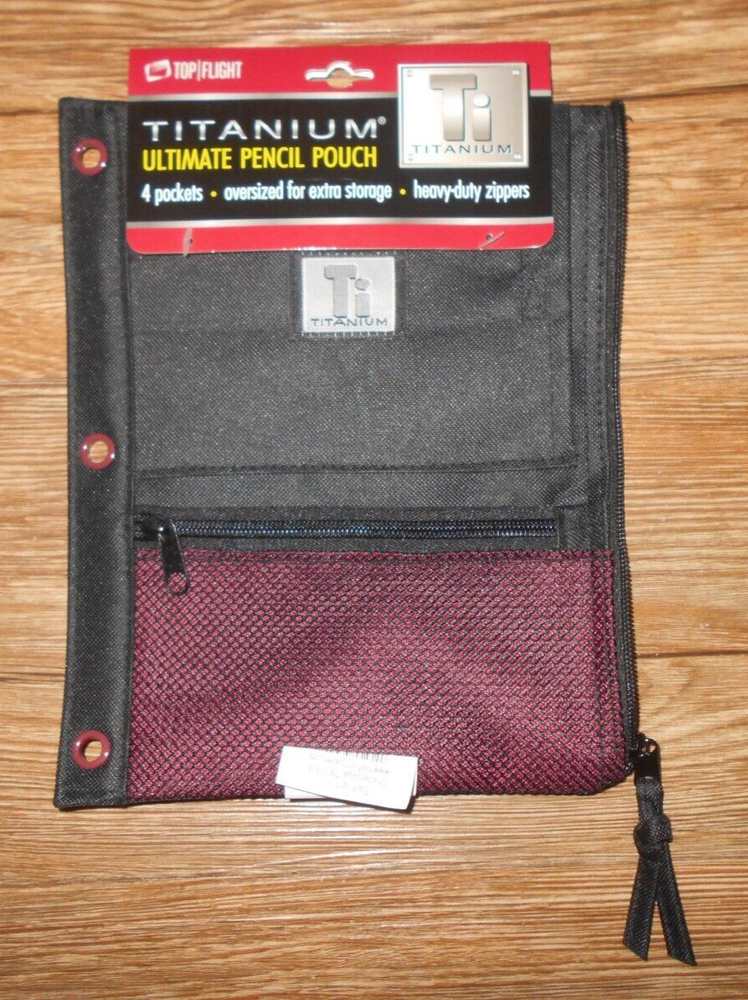 Titanium 4 Pocket Ultimate Pencil Pouch