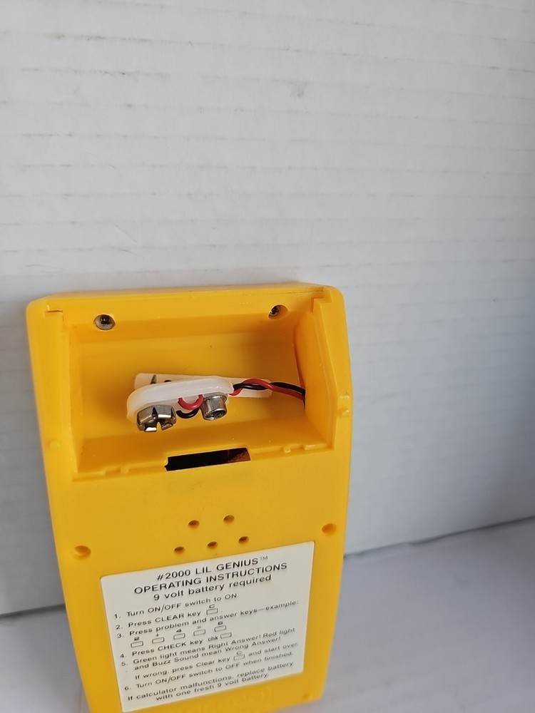 1978 Coleco Lil Genius Electronic Learning Calculator #2000 Tested Works