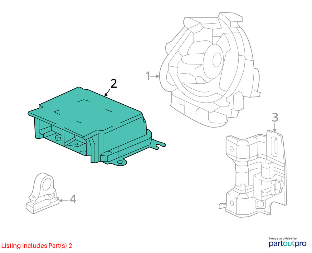 24 ACURA INTEGRA TYPE S SRS CONTROL MODULE 77960-31M-A930-M2