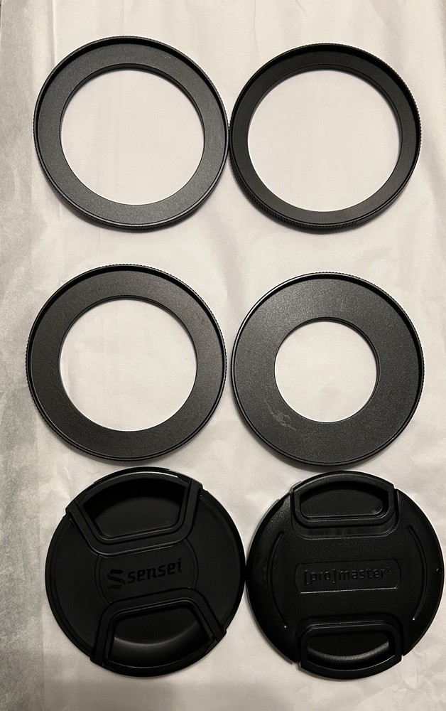 Camera Lens  Step Up Rings And Lens Caps  77 mm