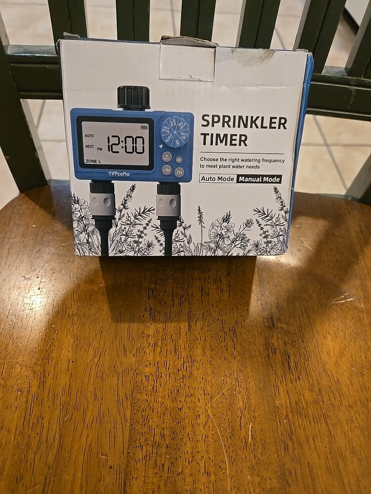 Sprinkler Timer Outdoor, Digital Programmable Water Timer, Garden Hose Open Box