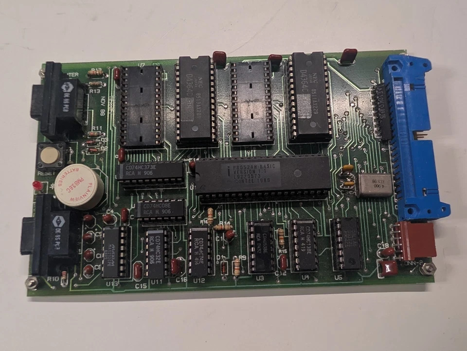 Teaney 8032 Microcontroller Industrial Control Board NOV 88 RS232 Untested