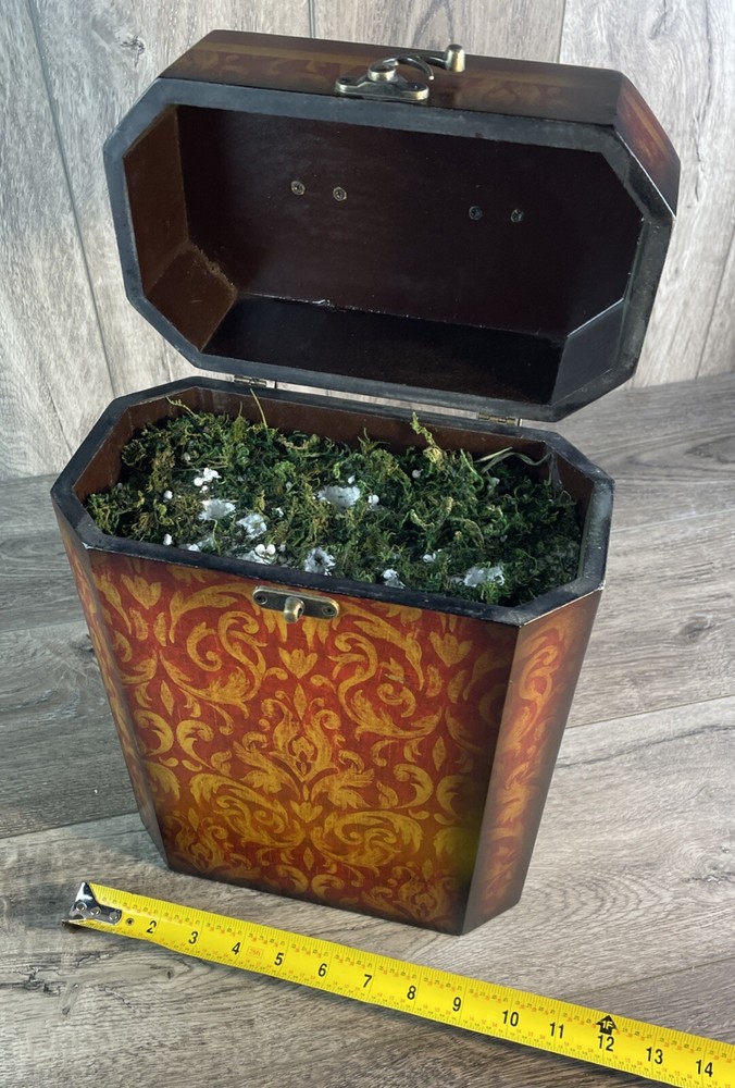 Wood Display Box, Keepsake Decorative Box, Flower Display Box, Home Decor