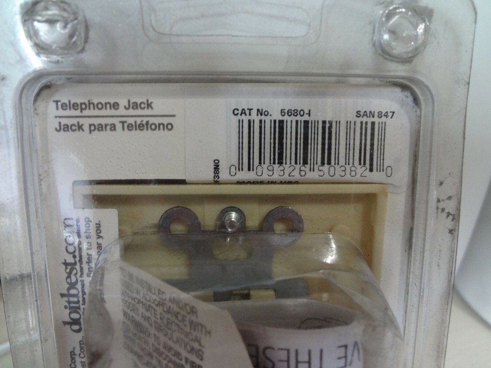 Do It Best Telephone Jack - IVORY