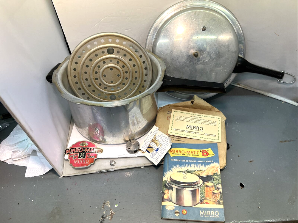 Vintage Mirro-Matic 8 Pressure Cooker