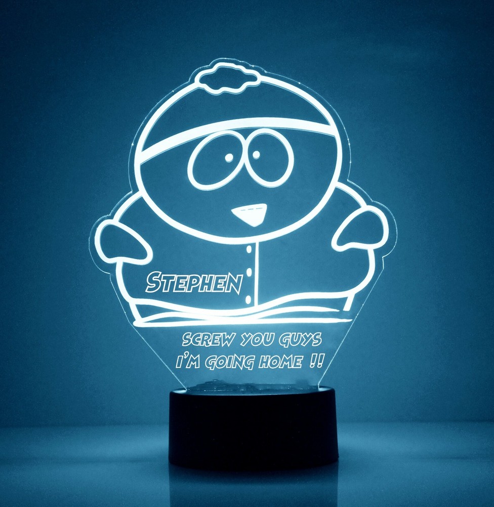 Cartman Personalized FREE LED Night Light Lamp with Remote Control Light
