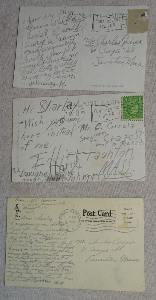 Camp Devens Postcards, 1917 Germany Blunders Book, 1919 John O'Sullivan Program