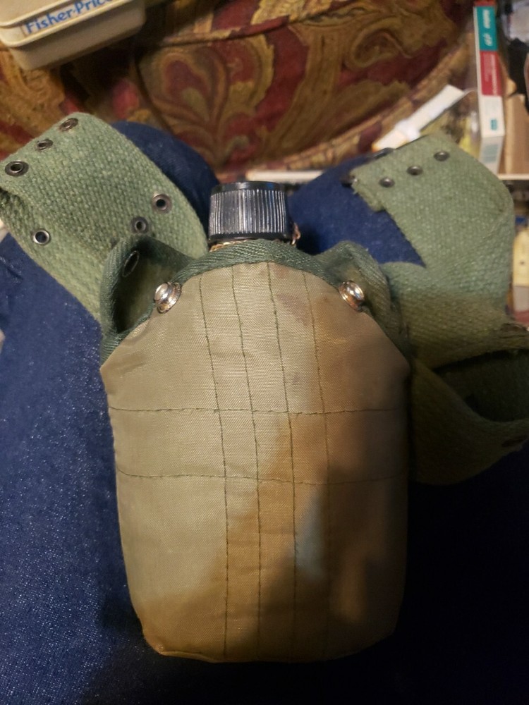 Aluminum Army Canteen And Belt