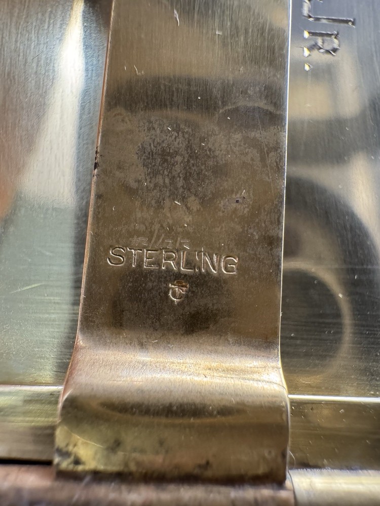 S. Cottle Co. Sterling Silver Cigarette Case Monogrammed 1865-1920