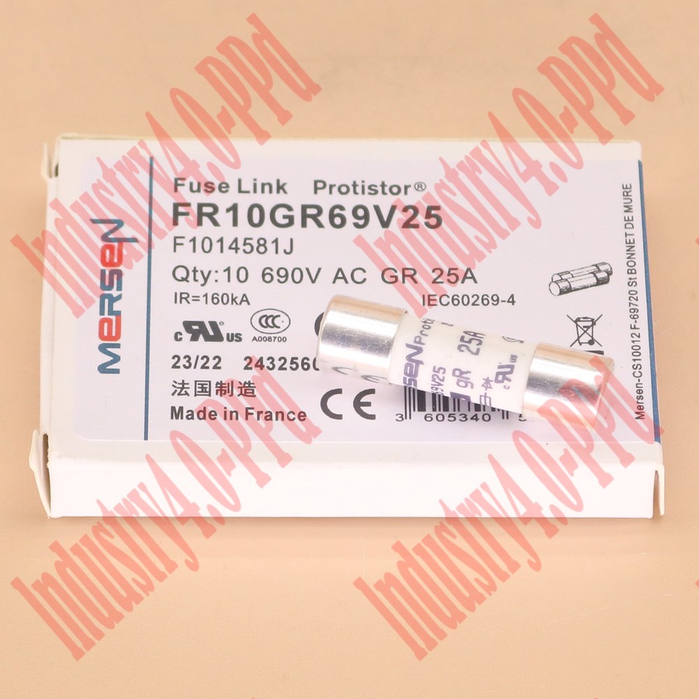 10pc new MERSEN FR10GR69V25 Fuse Link Protistor 25A 690VAC Free shipping #YP1