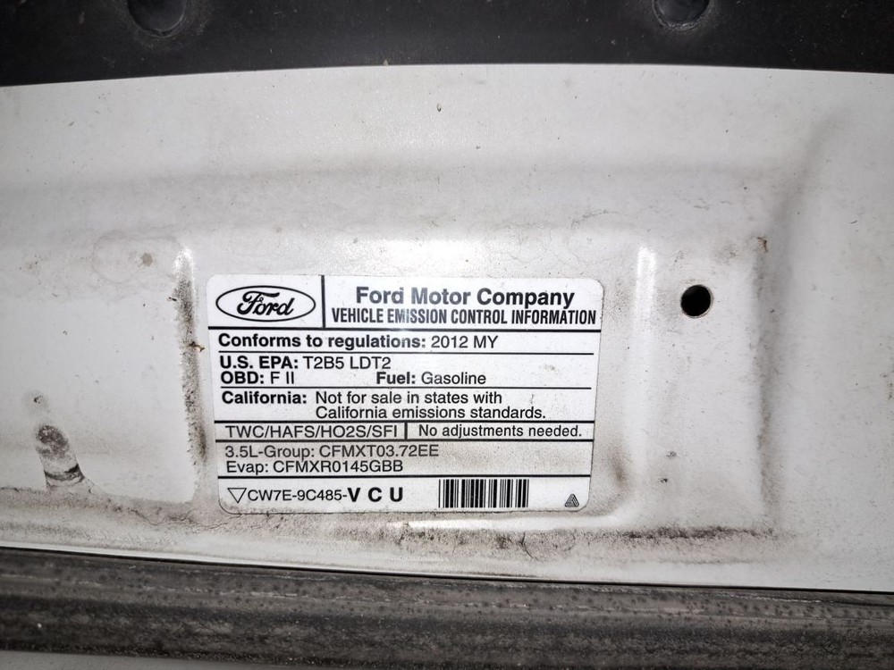 Lh Driver Side Rear 2012 Edge Camera/Projector Sku#4213153