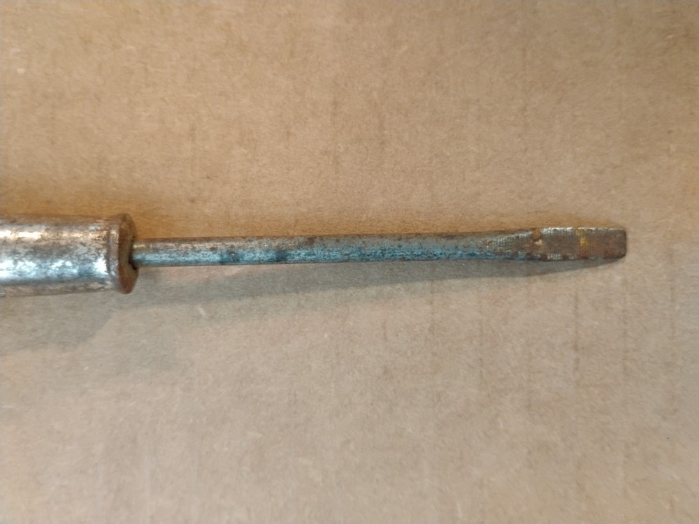 Antique Solid Handle Screw Driver Wood Handle Screwdriver Vtg 7 In.