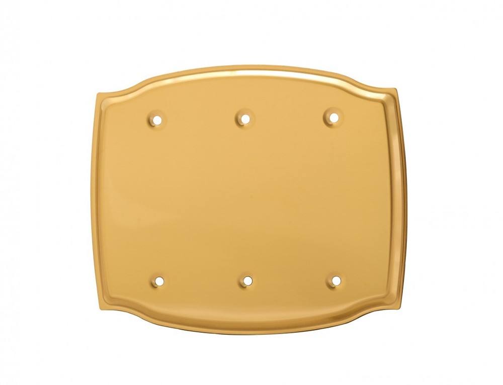 Switchplate Bright Solid Brass Triple Blank | Renovator's Supply