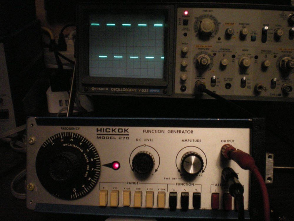 HICKOK 270 Function Generator, Tested with Oscilloscope, Vintage, (DESCRIPTION)
