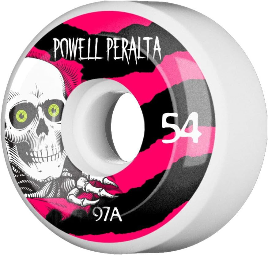 White/Pink Ripper 54mm Skateboard Wheels