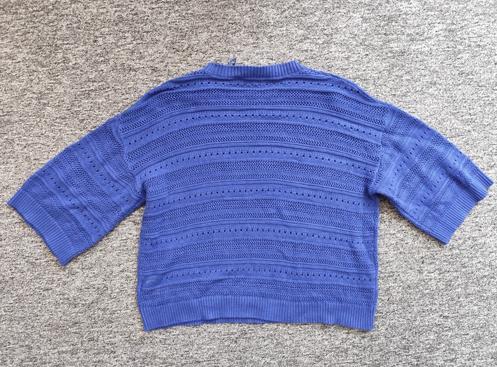 Amanda Reya blue jumper, L, NEW!