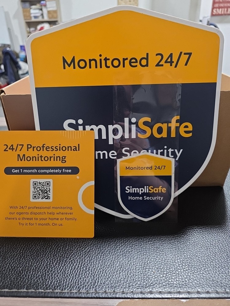 SimpliSafe home security system in its packaging