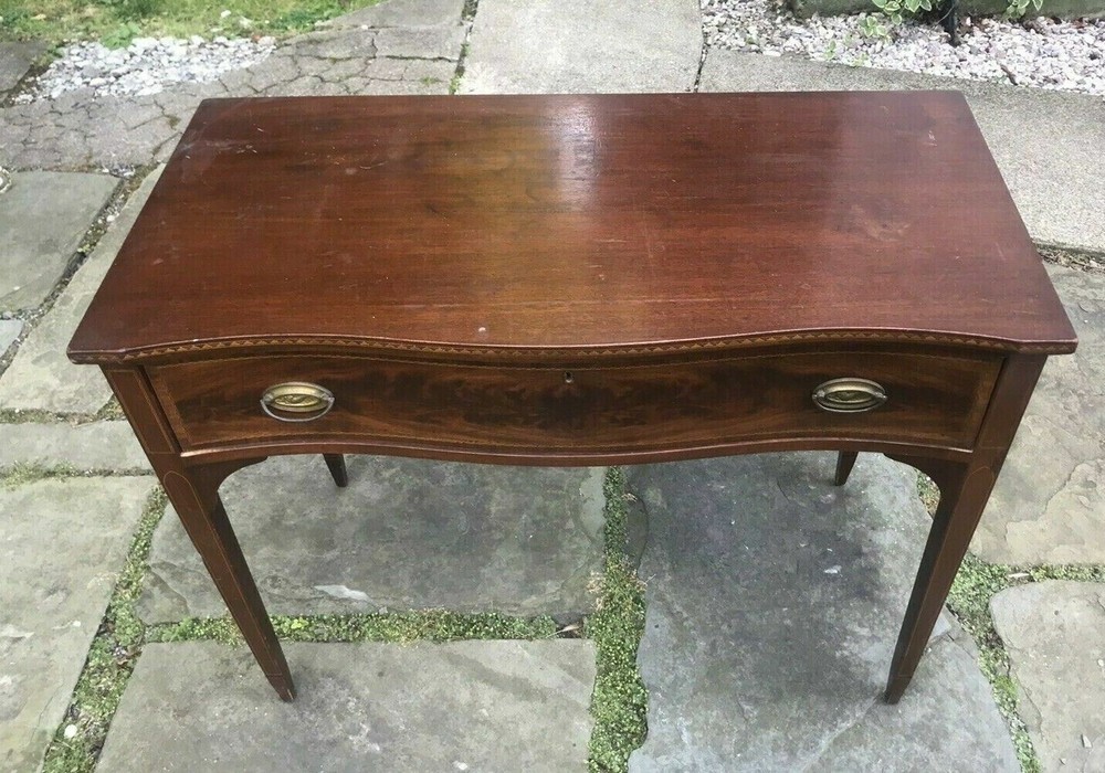 VINTAGE ANTIQUE INLAY MAHOGANY SIDEBOARD SERVER