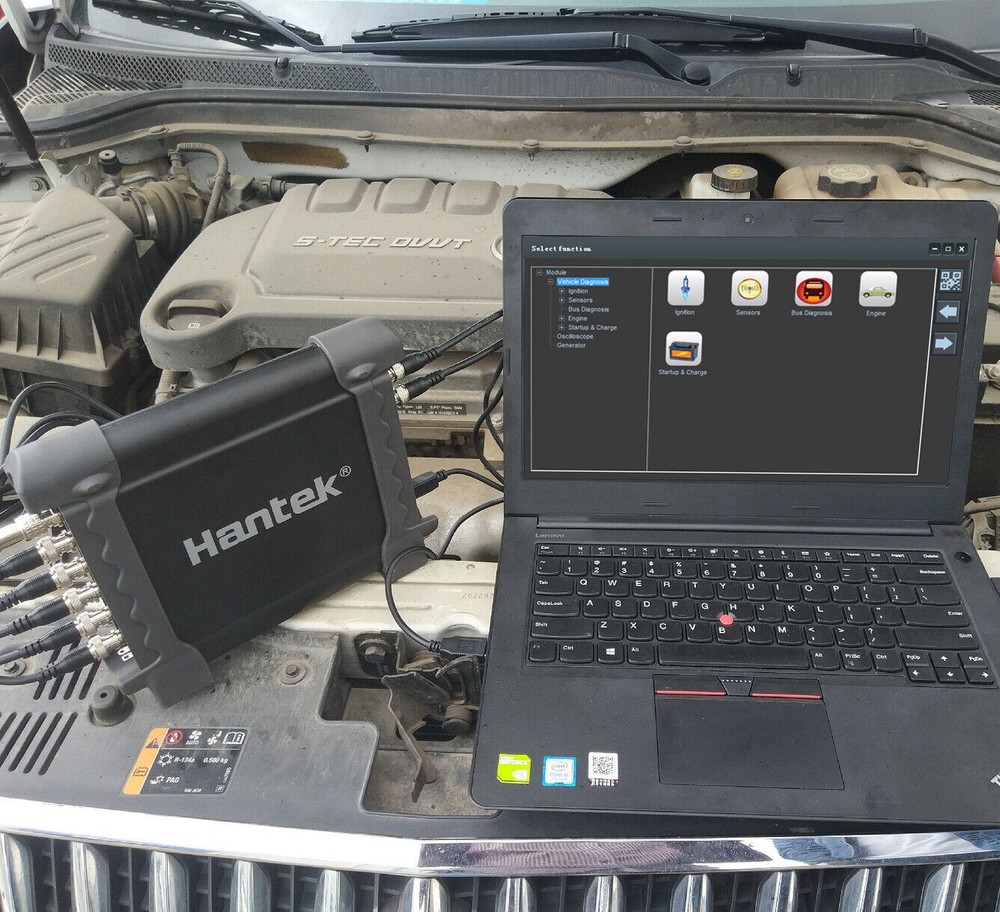 Hantek 1008C Automotive Diagnostic PC Oscilloscope Program Generator 8CH USB 2.0