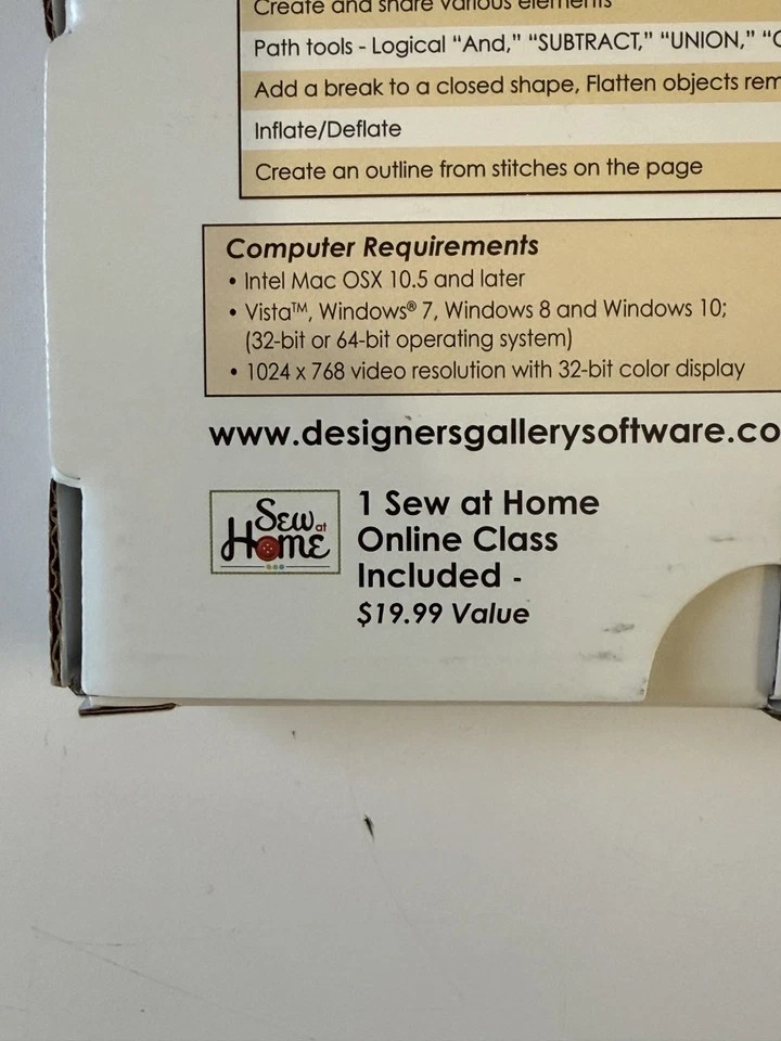 DESIGNER'S GALLERY CREATOR 1 ENTRY LEVEL DIGITIZING SOFTWARE EMBROIDERY SOFTWARE