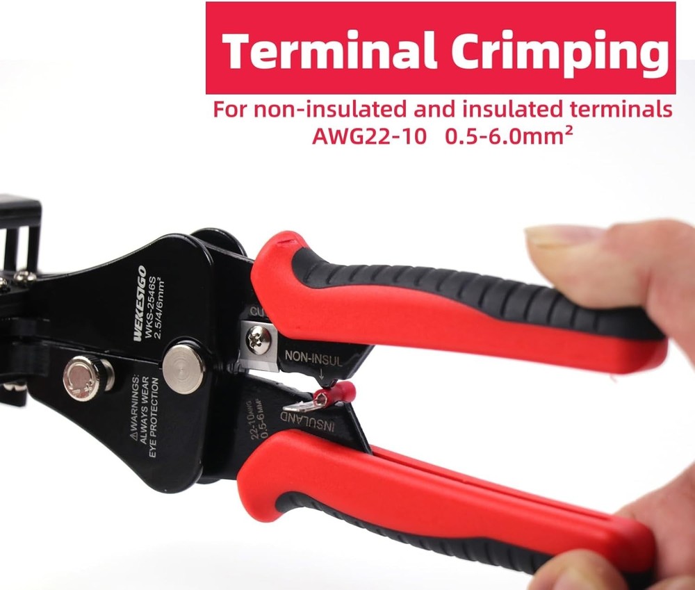 3 in 1 Adjustable Wire Stripper Tool, Automatic Solar Cable Stripper/Cutter for