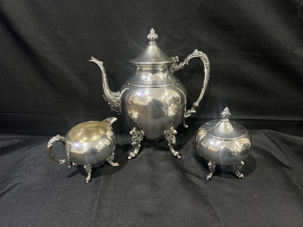 antique silver plated tea set