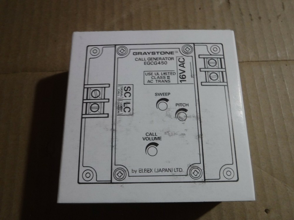 NEW ELBEX GRAYSTONE MODEL EGCG450 CALL GENERATOR