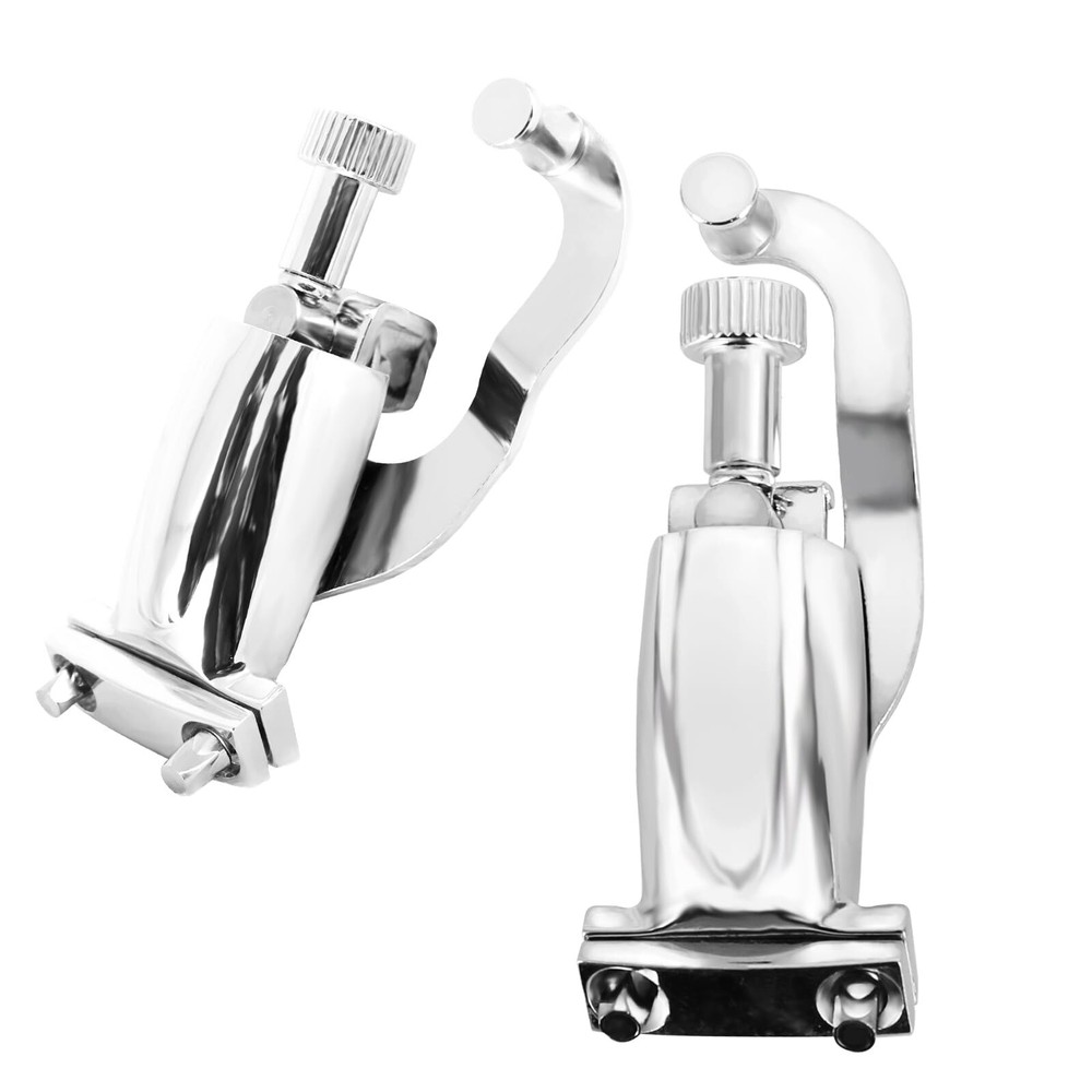 Snare Drum Strainer Modulator Throw Off Butt End Parts - Silver Round Adjuster