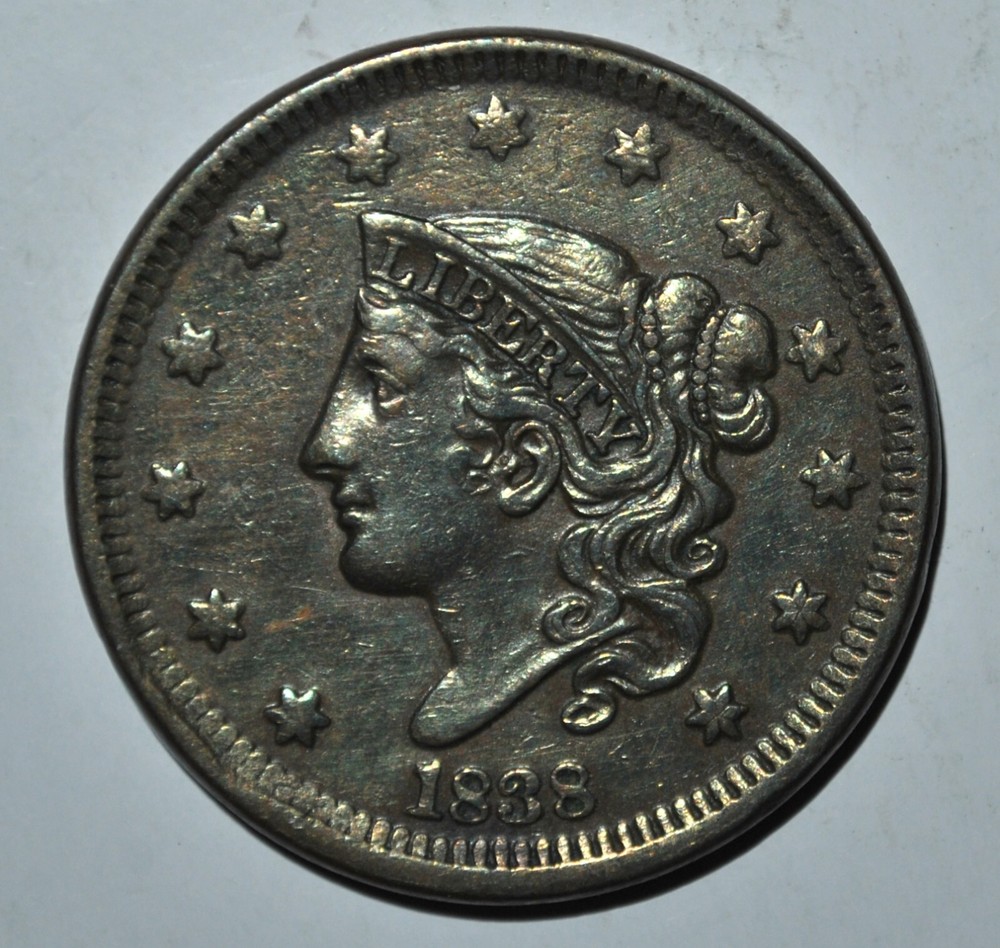 1838 Large Cent  {{{C563