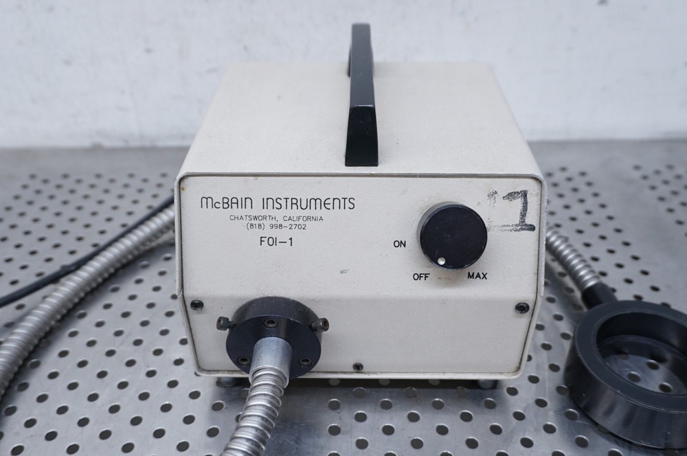 Mcbain Instruments FOI-1 Fiber Optic Halogen Illuminator Used light source