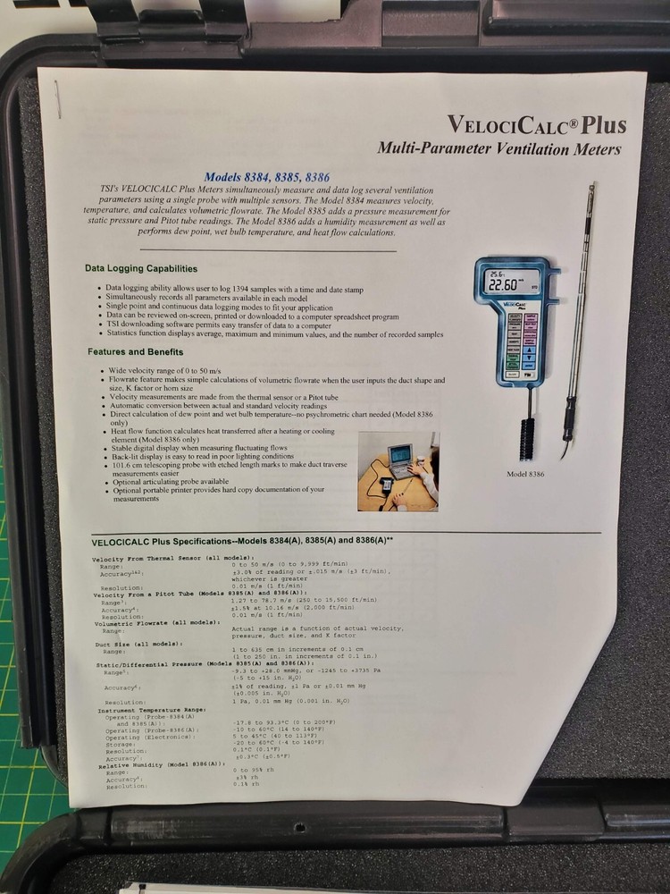 TSI Velocicalc Plus Model 8384A - M - GB